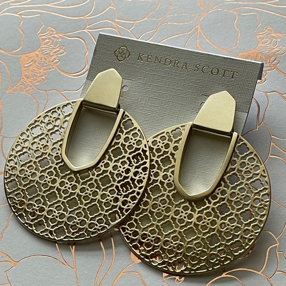Kendra Scott Gold Diane Statement Earrings